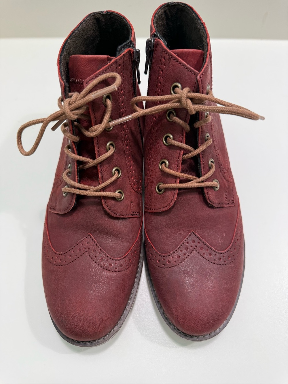 Josef Seibel Timeless Sienna 75 women’s red Wingtip Lace-Up Ankle Boots-EU 40